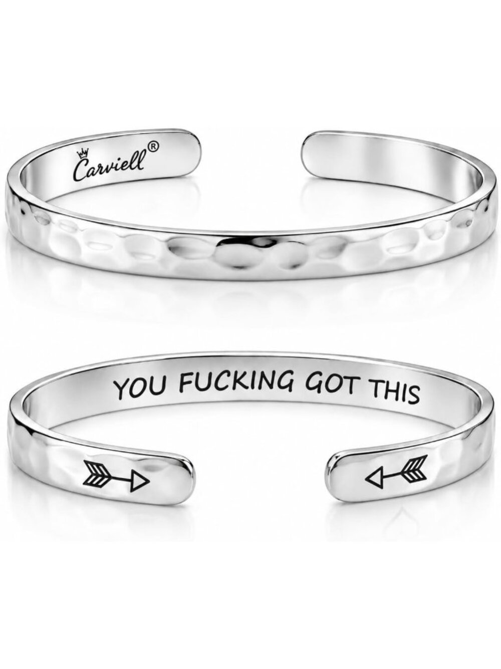 Meaningful Engraved Cuff Bracelet for Women – Solid Stainless Steel, Gift-Ready
